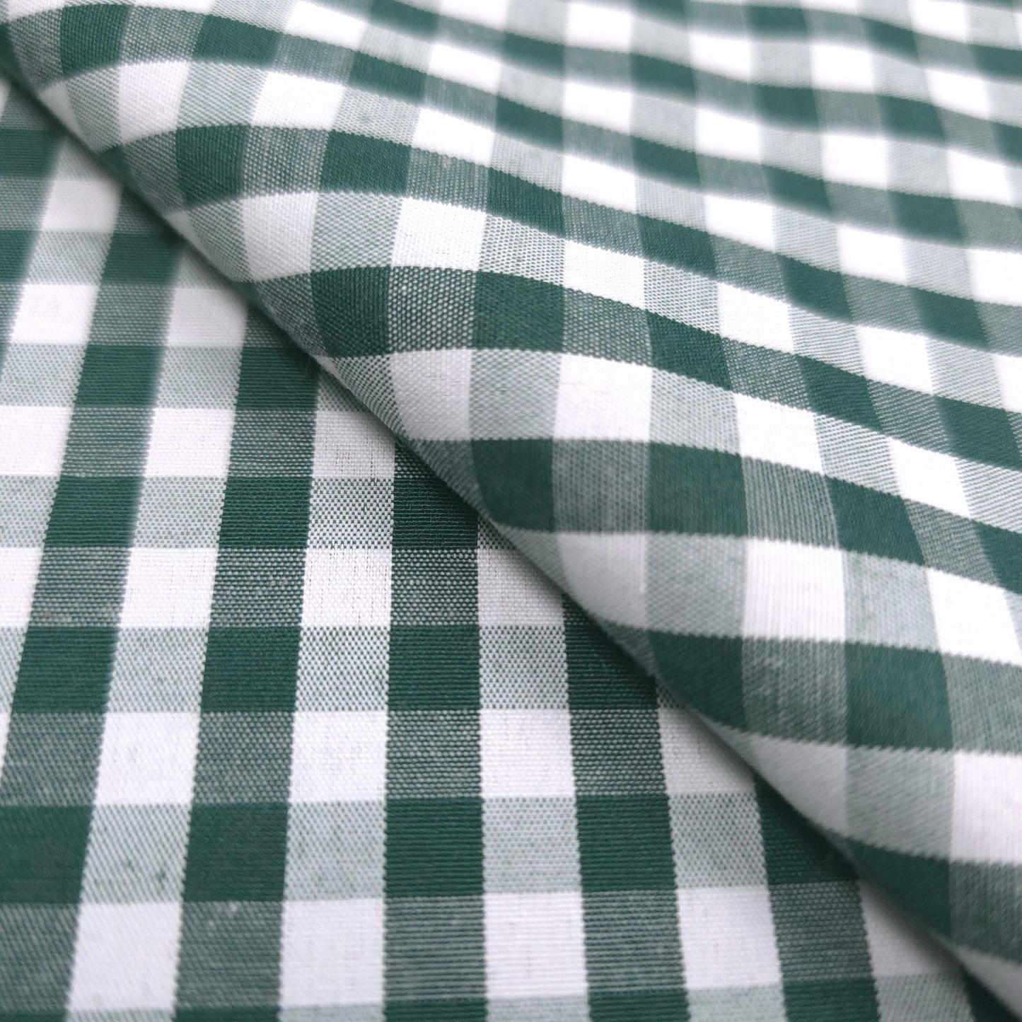1/4" GINGHAM POLYCOTTON PRINT GREEN HUNTER