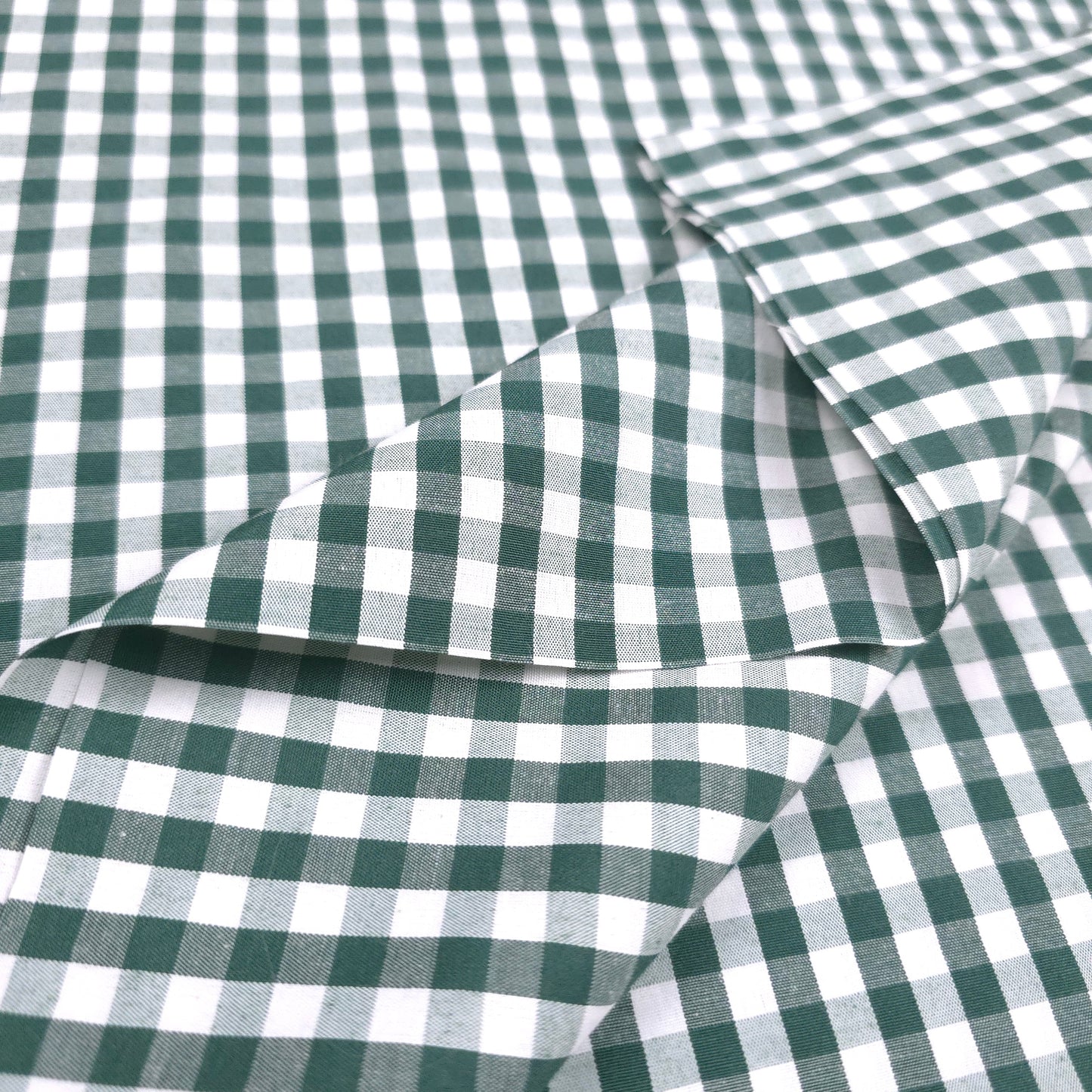 1/4" GINGHAM POLYCOTTON PRINT GREEN HUNTER