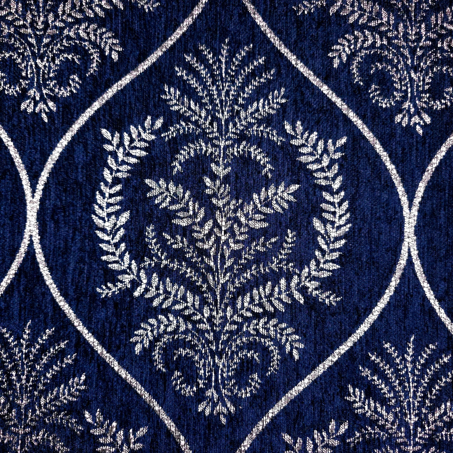 REGAL LAUREL OGEE MEDALION CHENIELLE NAVY BLUE