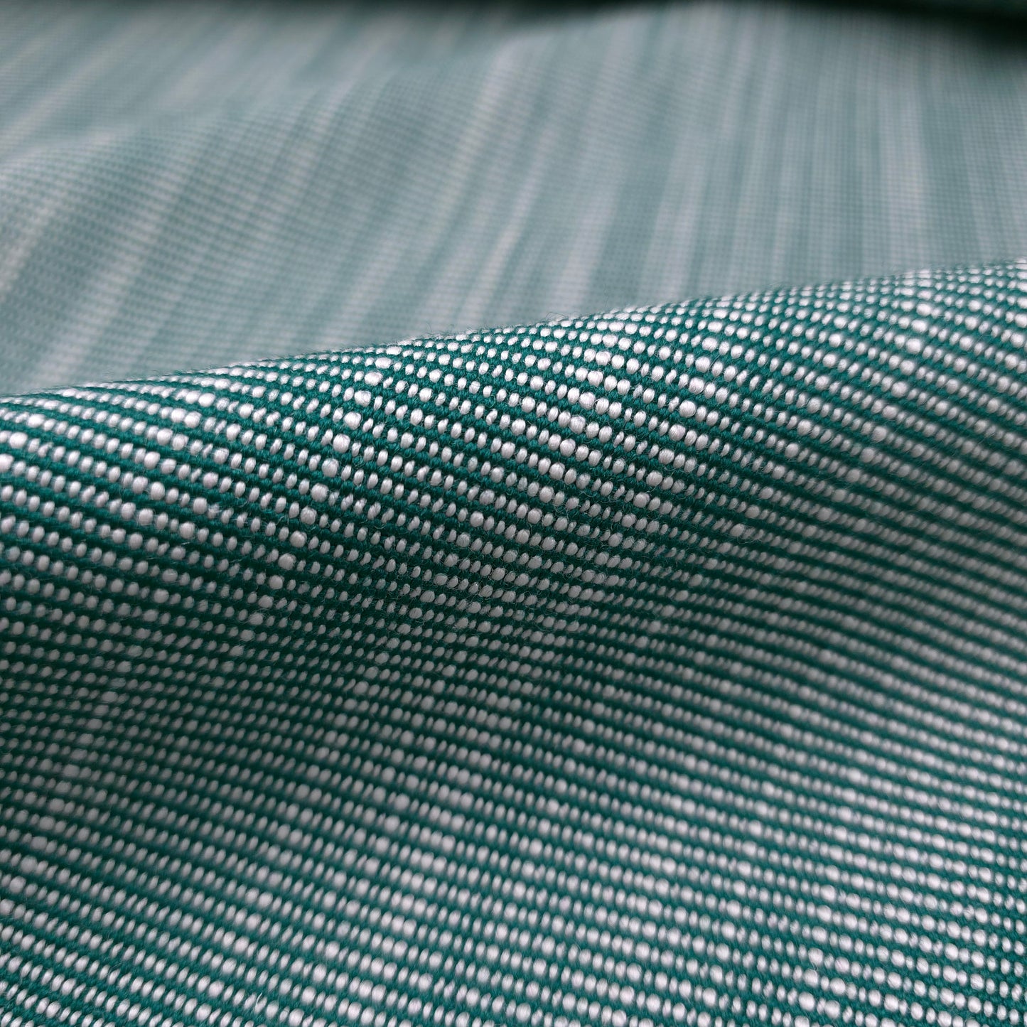 REVERSIBLE GREEN WHITE TAPESTRY UPHOLSTERY