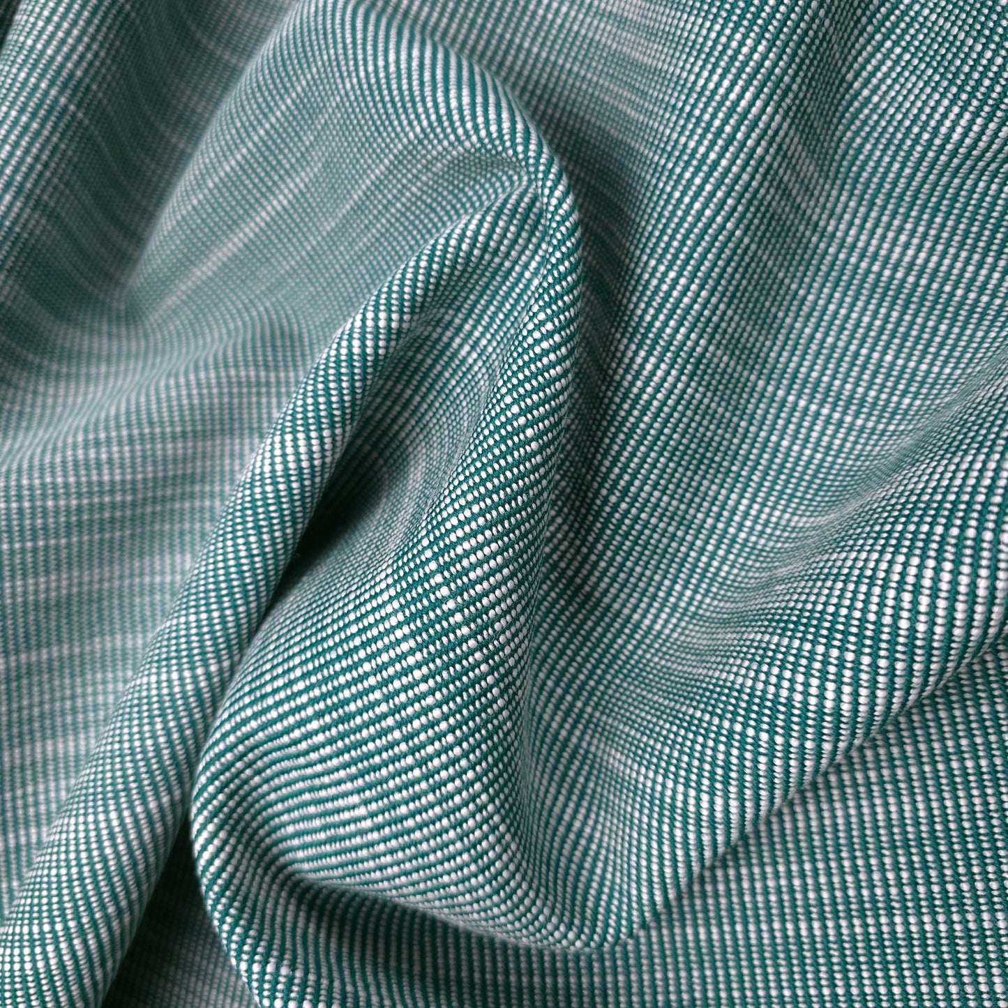 REVERSIBLE GREEN WHITE TAPESTRY UPHOLSTERY