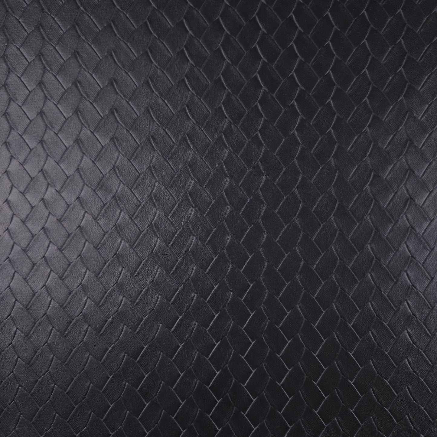 EMBOSSED WOVEN BLACK VINYL