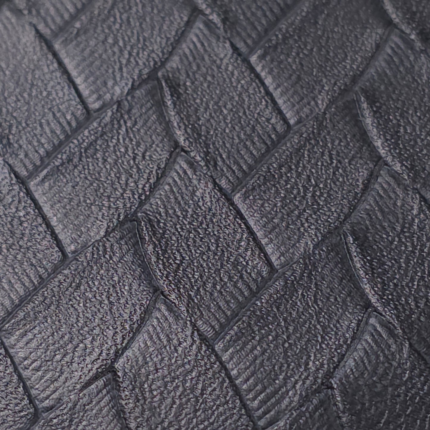 EMBOSSED WOVEN BLACK VINYL