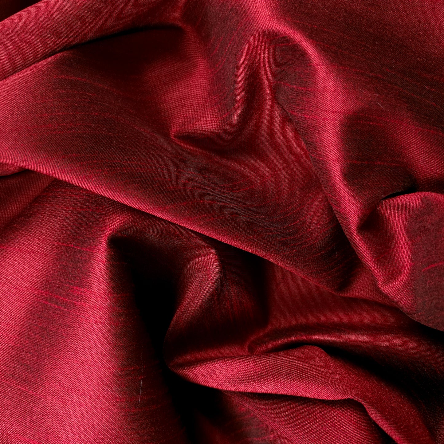 RED  BLACK REVERSIBLE DUPIONI SATIN