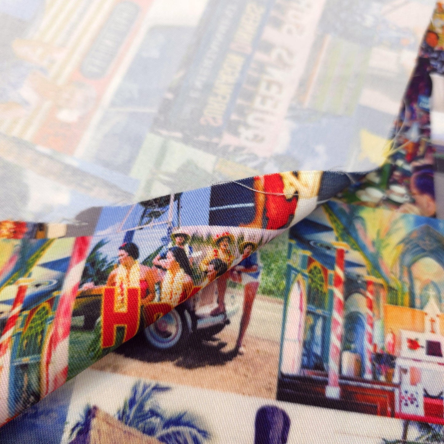 50S HAWAIIAN VACATION PHOTO COLLAGE PRINT