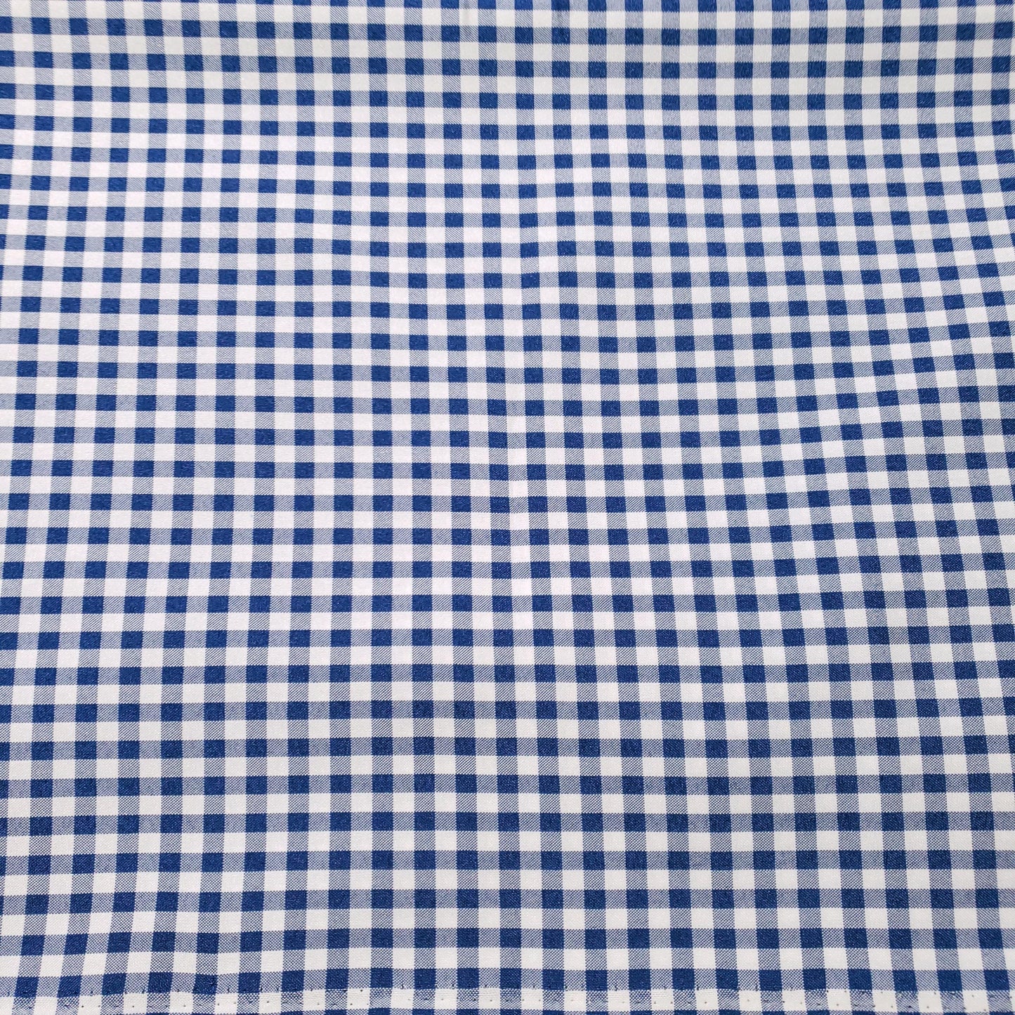 POLY POPLIN BLUE ROYAL SMALL GINGHAM