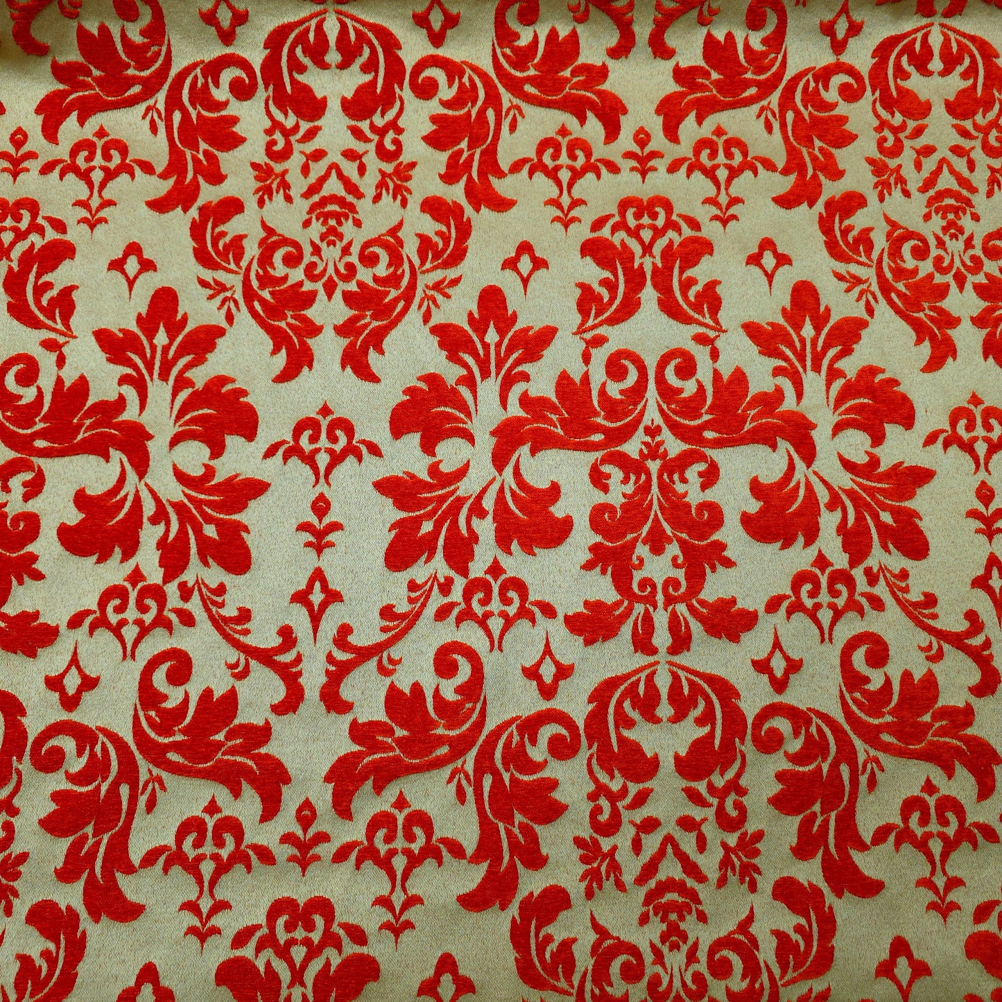 REVERSIBLE DAMASK CHENILLE ORAGE CHAMPAGNE