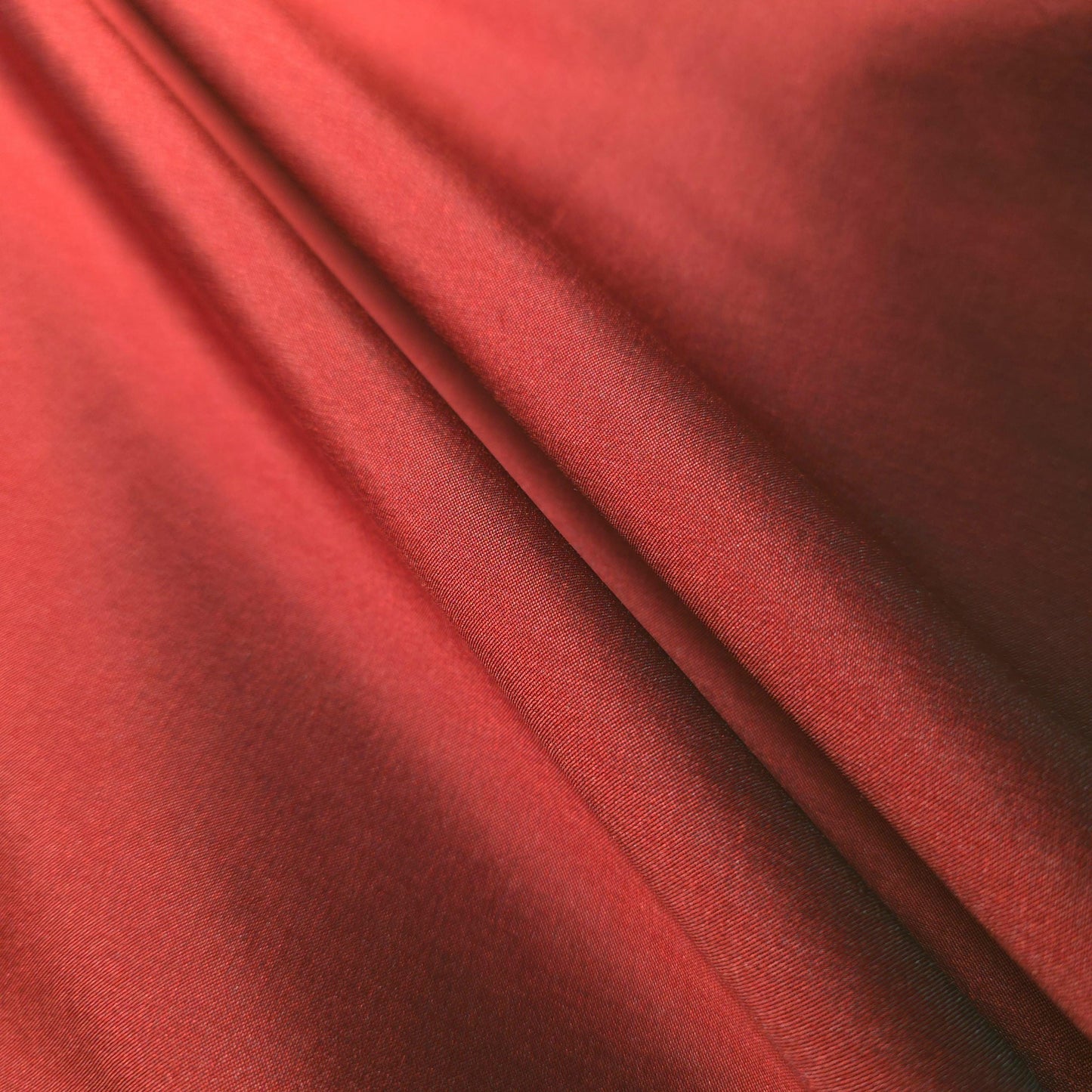 FAUX SILK LUXURY TAFFETA CRIMSON RED