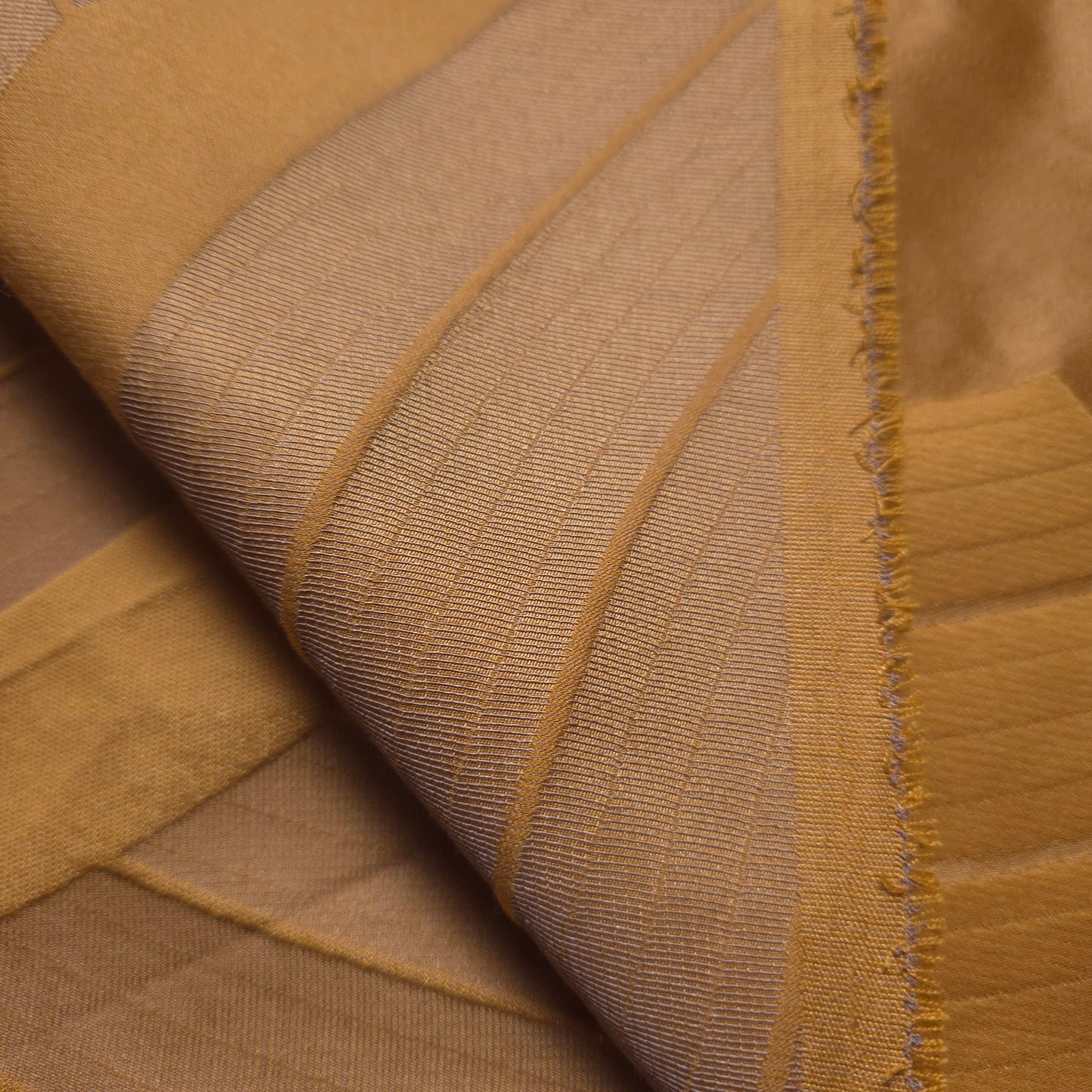 ART DECO WAVE GOLD EMBOSSED UPHOLSTERY FABRIC