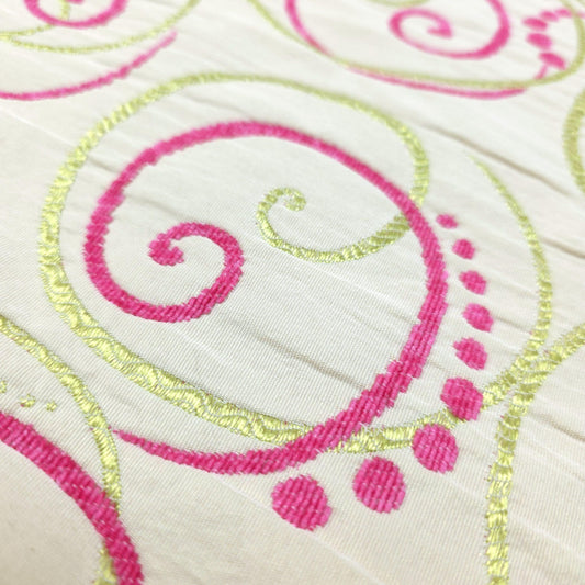 MEMPHIS JR SWIRL NEON PINK LIME CHENILLE