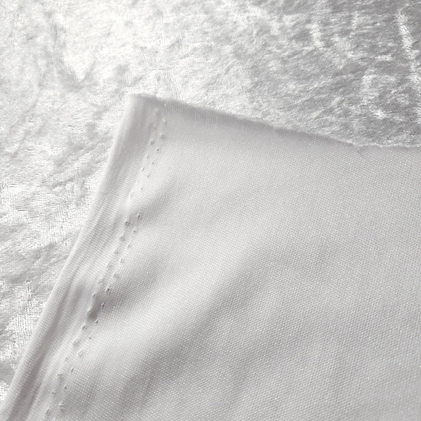 ICE CRUSH VELOUR STRETCH VELVET WHITE