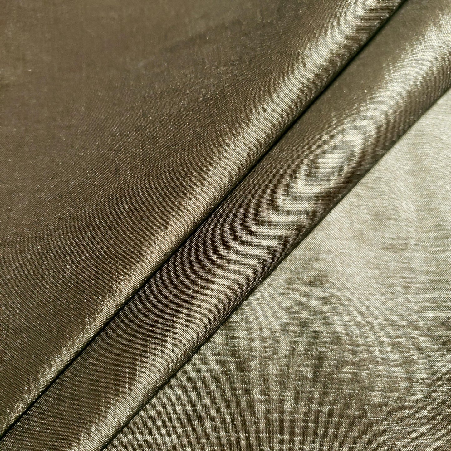 GOLD TAUPE STRETCH TAFFETA