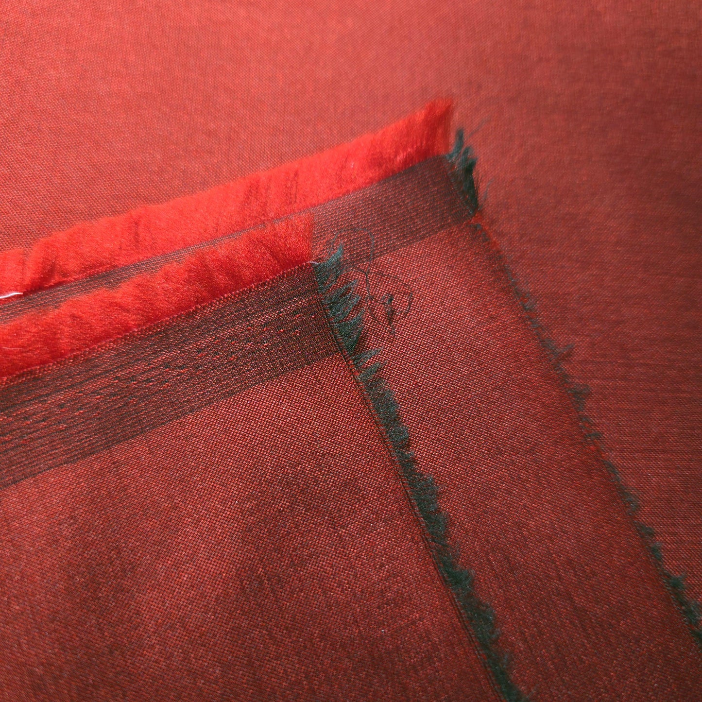 FAUX SILK LUXURY TAFFETA CRIMSON RED