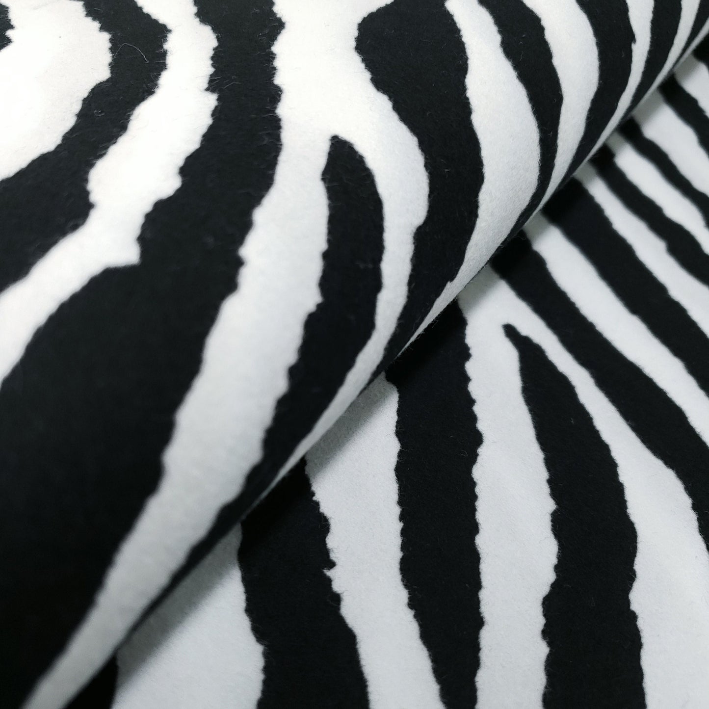 ZEBRA PRINT COTTON UPHOLSTERY VELVET