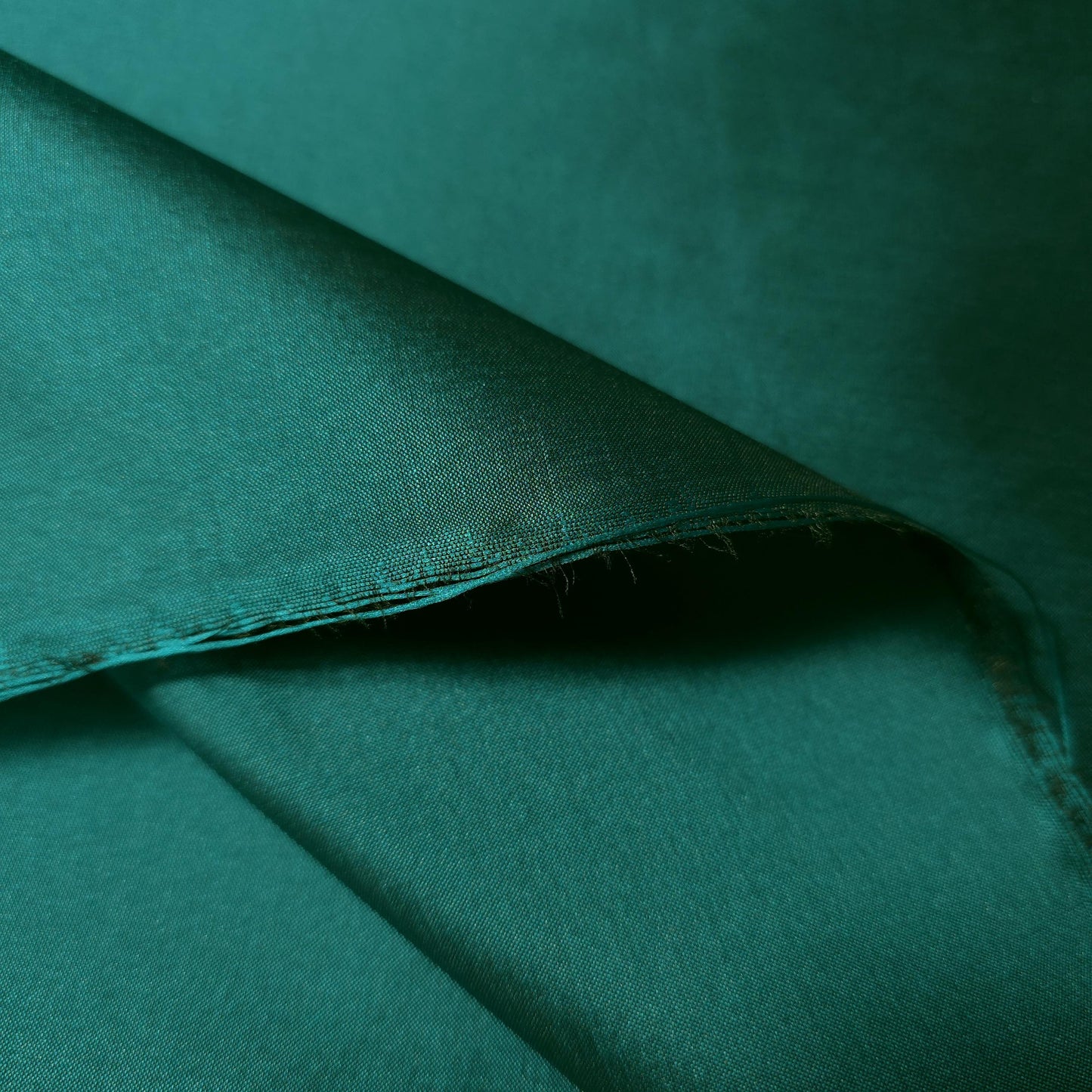 FAUX SILK LUXURY TAFFETA JEWEL TEAL GREEN