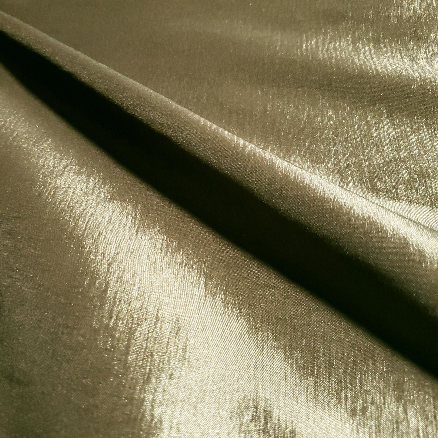GOLD TAUPE STRETCH TAFFETA