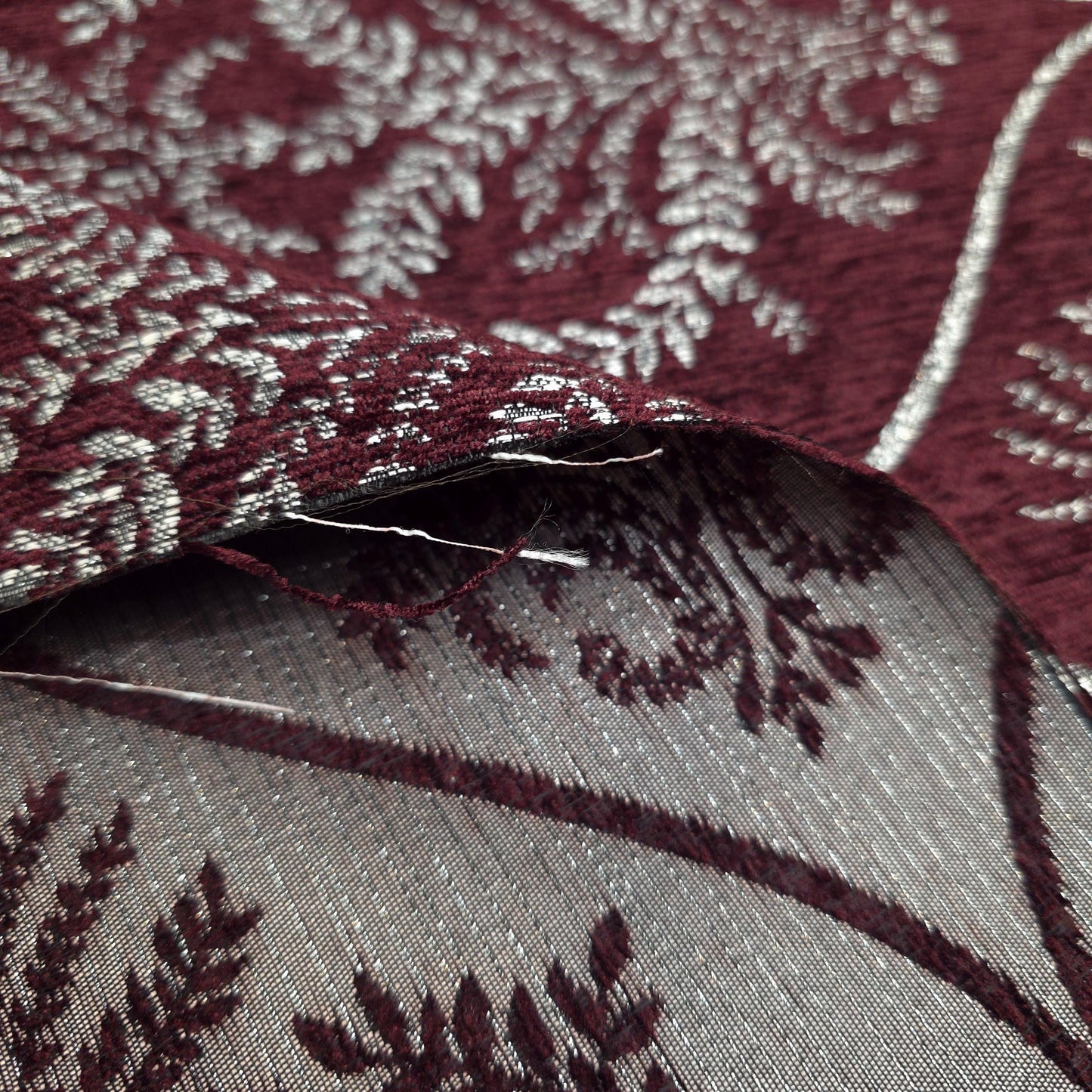 REGAL LAUREL OGEE MEDALION CHENIELLE BURGUNDY WINE