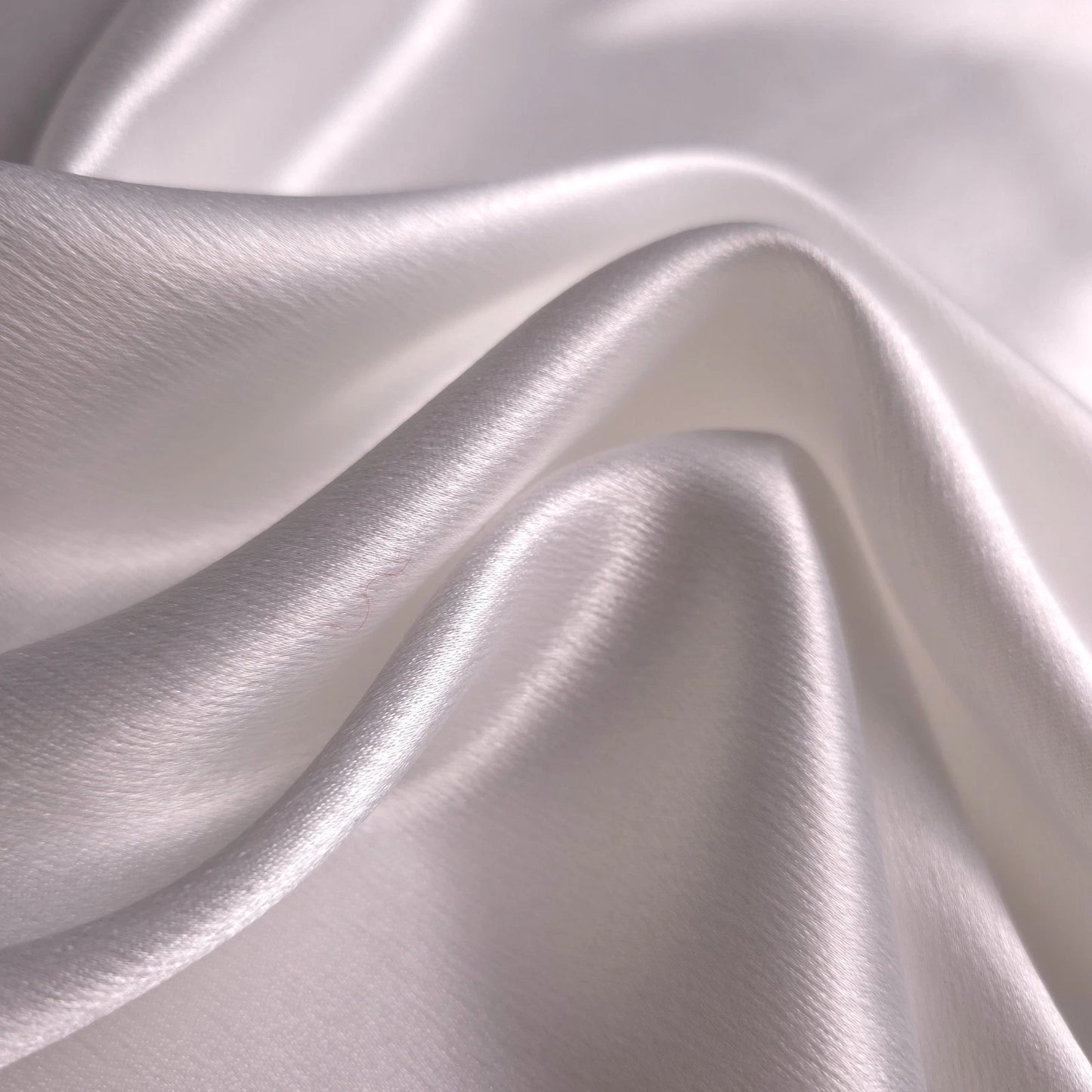 OFF WHITE HAMMERED CREPE SATIN