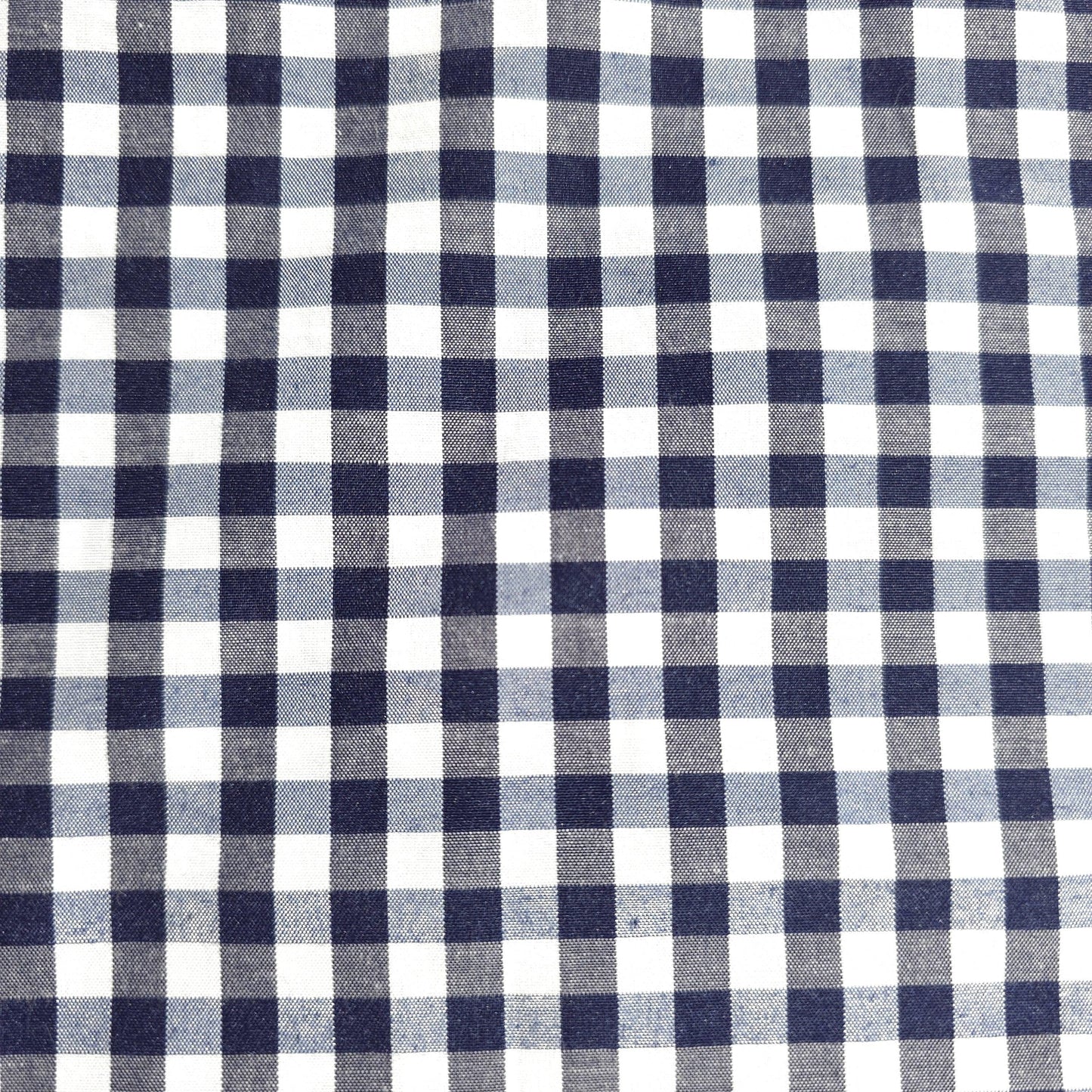 1/4" GINGHAM POLYCOTTON PRINT BLUE NAVY