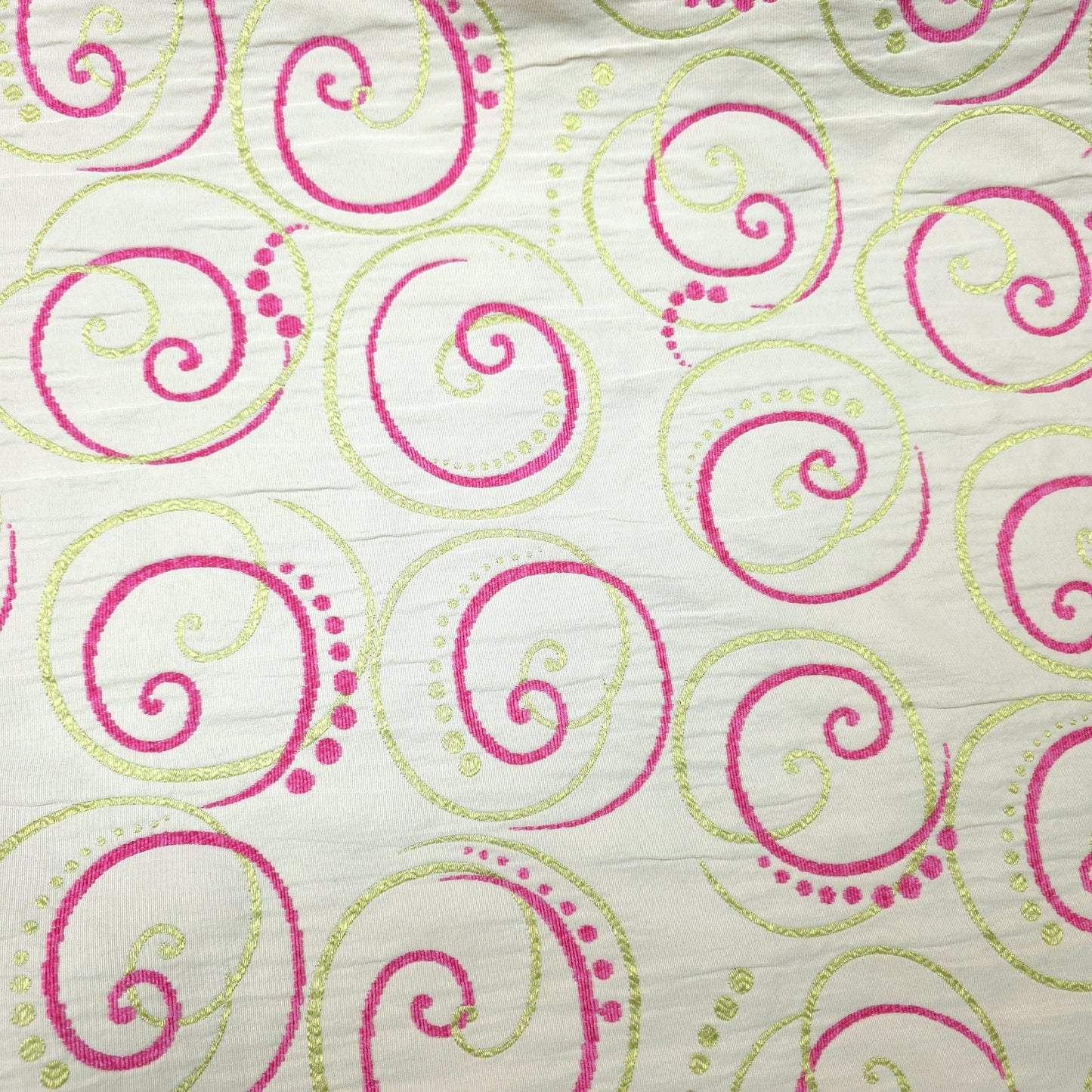 MEMPHIS JR SWIRL NEON PINK LIME CHENILLE