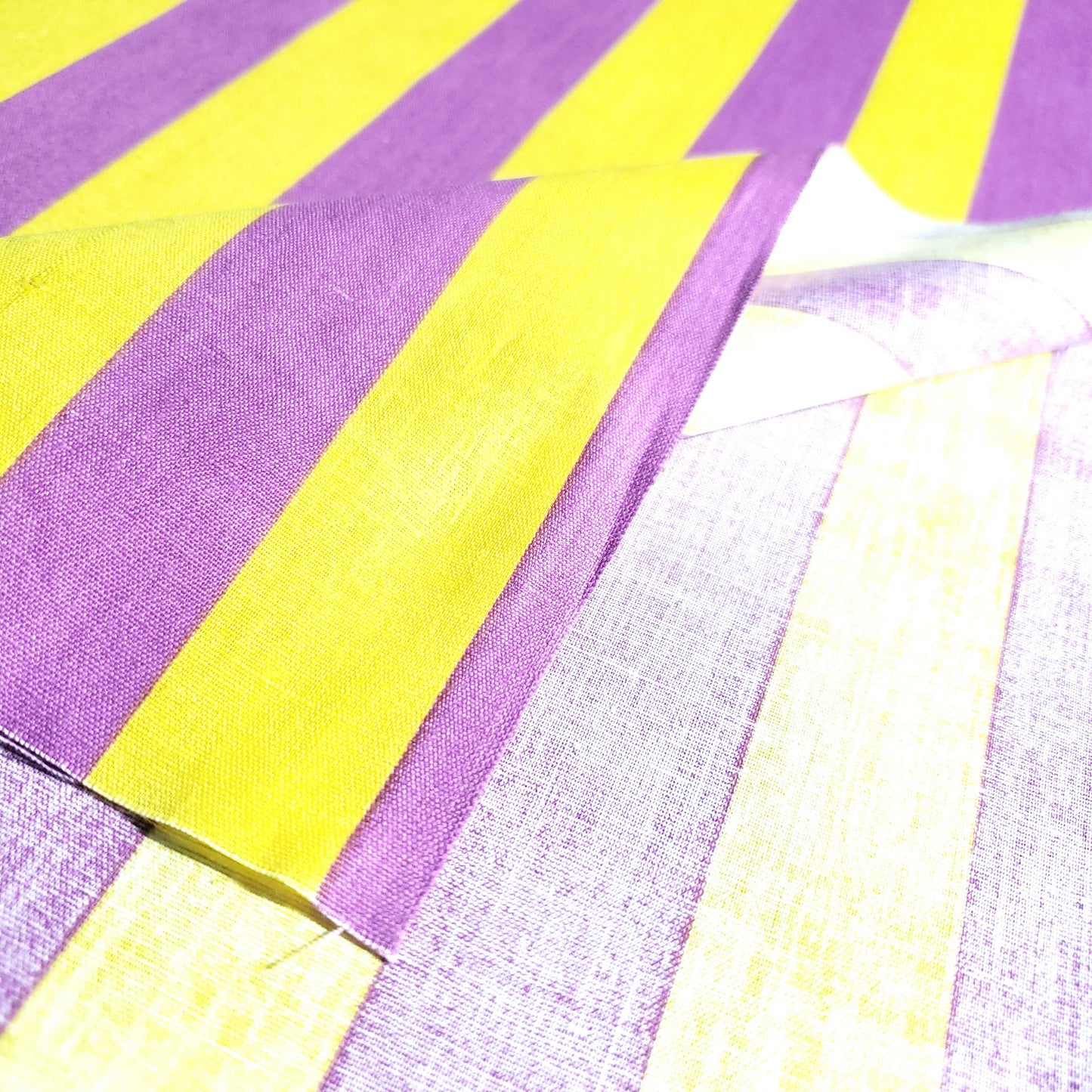 ONE INCH STRIPE YELLOW PURPLE