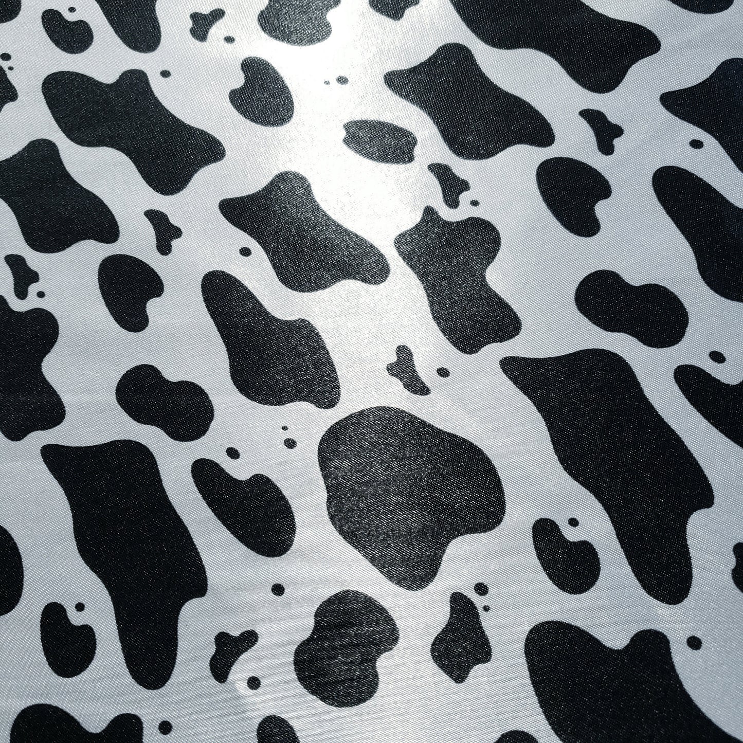 COW SPOT PRINT SATIN CHARMEUSE