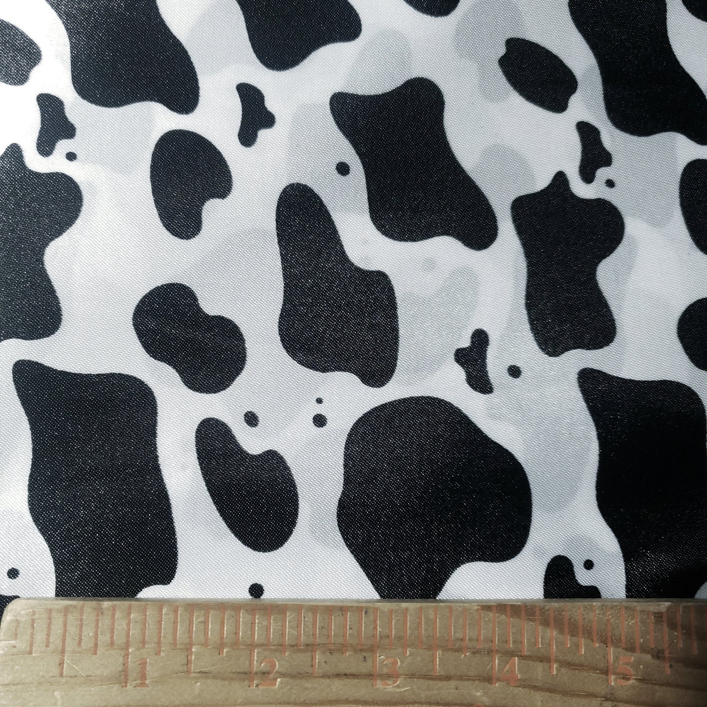 COW SPOT PRINT SATIN CHARMEUSE