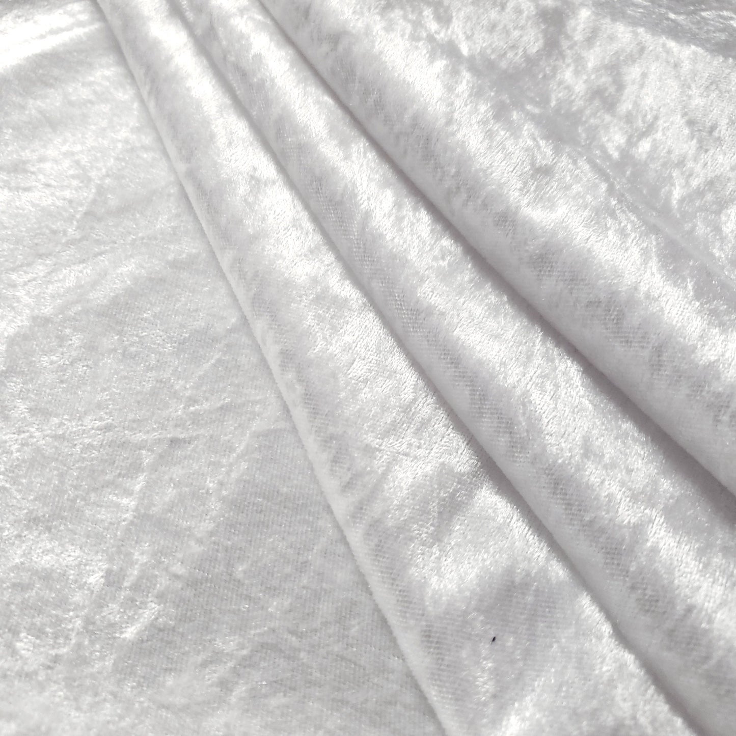 ICE CRUSH VELOUR STRETCH VELVET WHITE