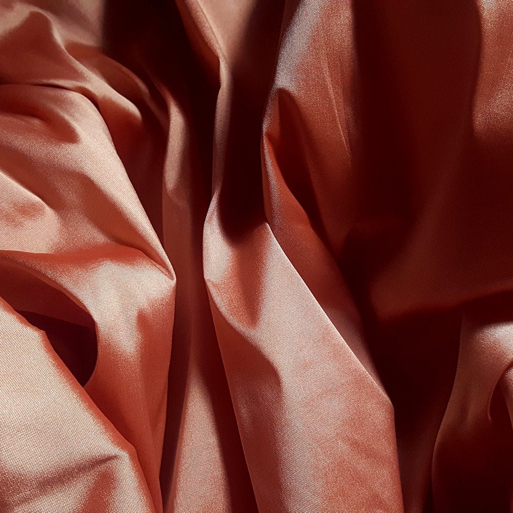 FAUX SILK LUXURY TAFFETA CANTELOUP