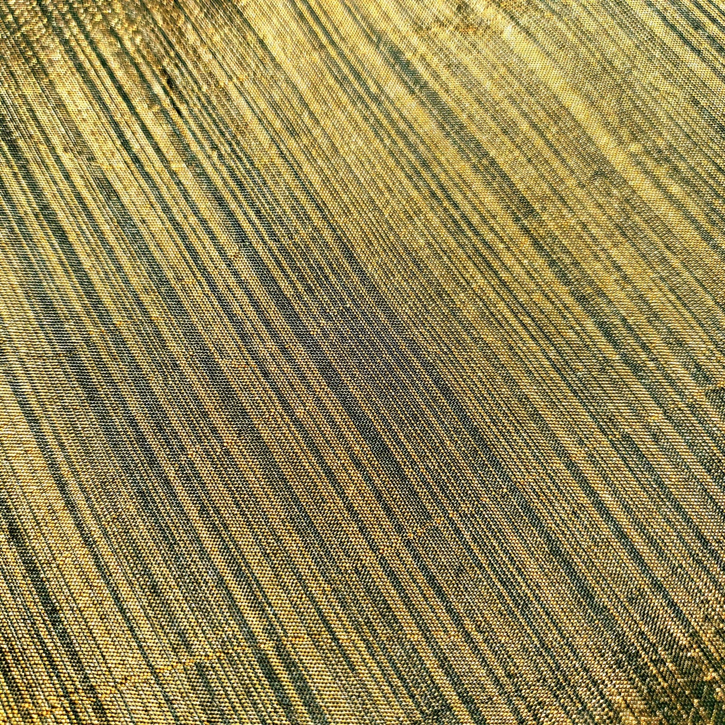 GOLD BLACK HEATHER STRIPE TAFFETA