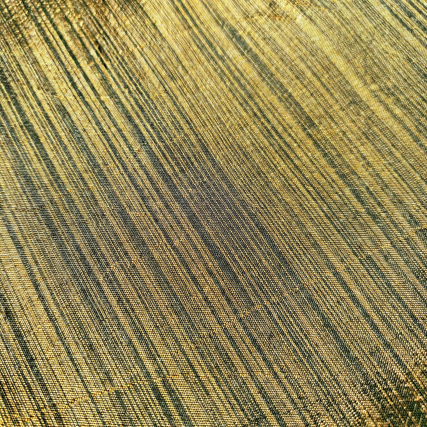 GOLD BLACK HEATHER STRIPE TAFFETA