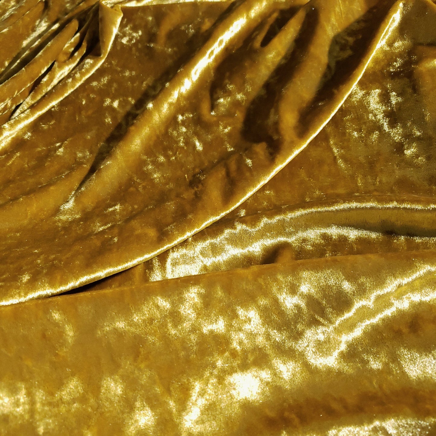 ICE CRUSH VELOUR STRETCH VELVET GOLD BRASS
