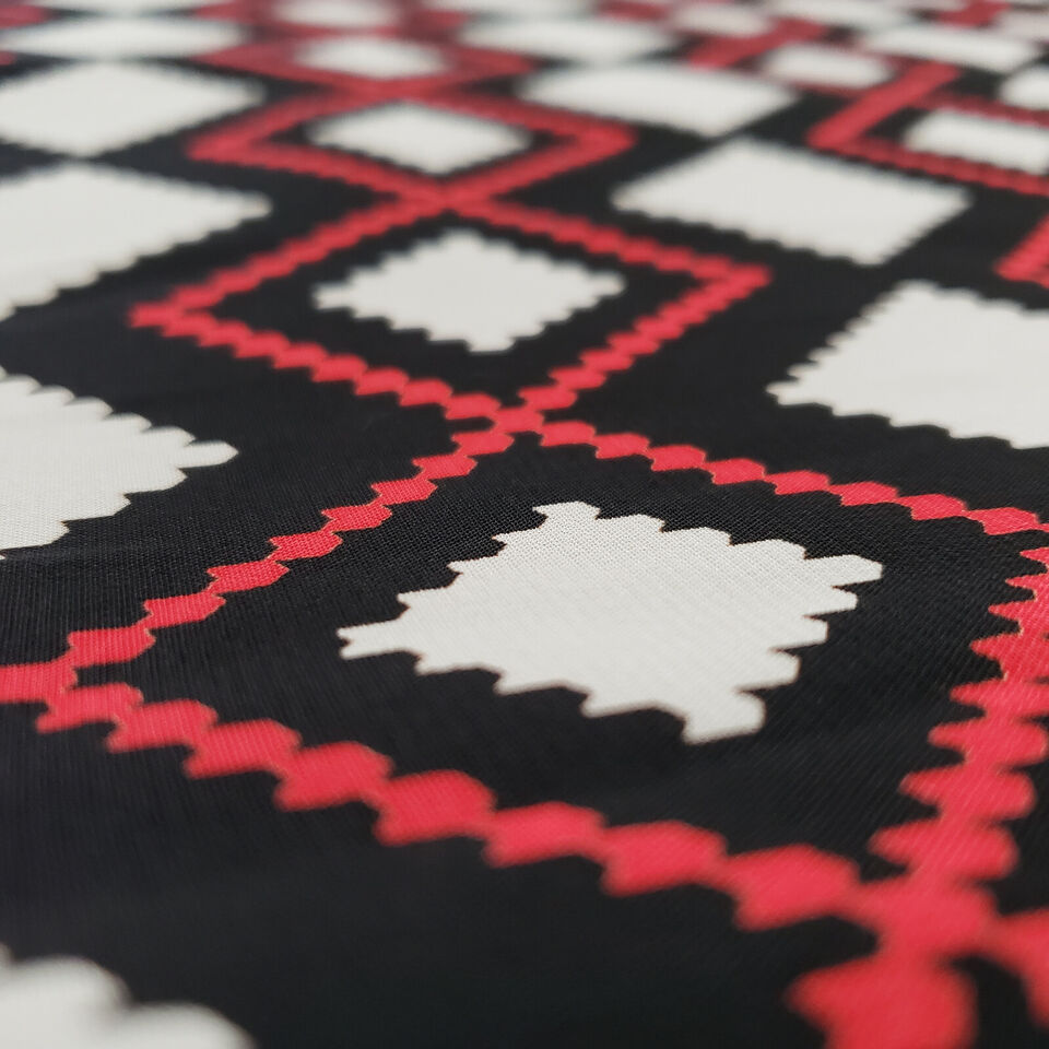 Retro Diamond Chiffon
