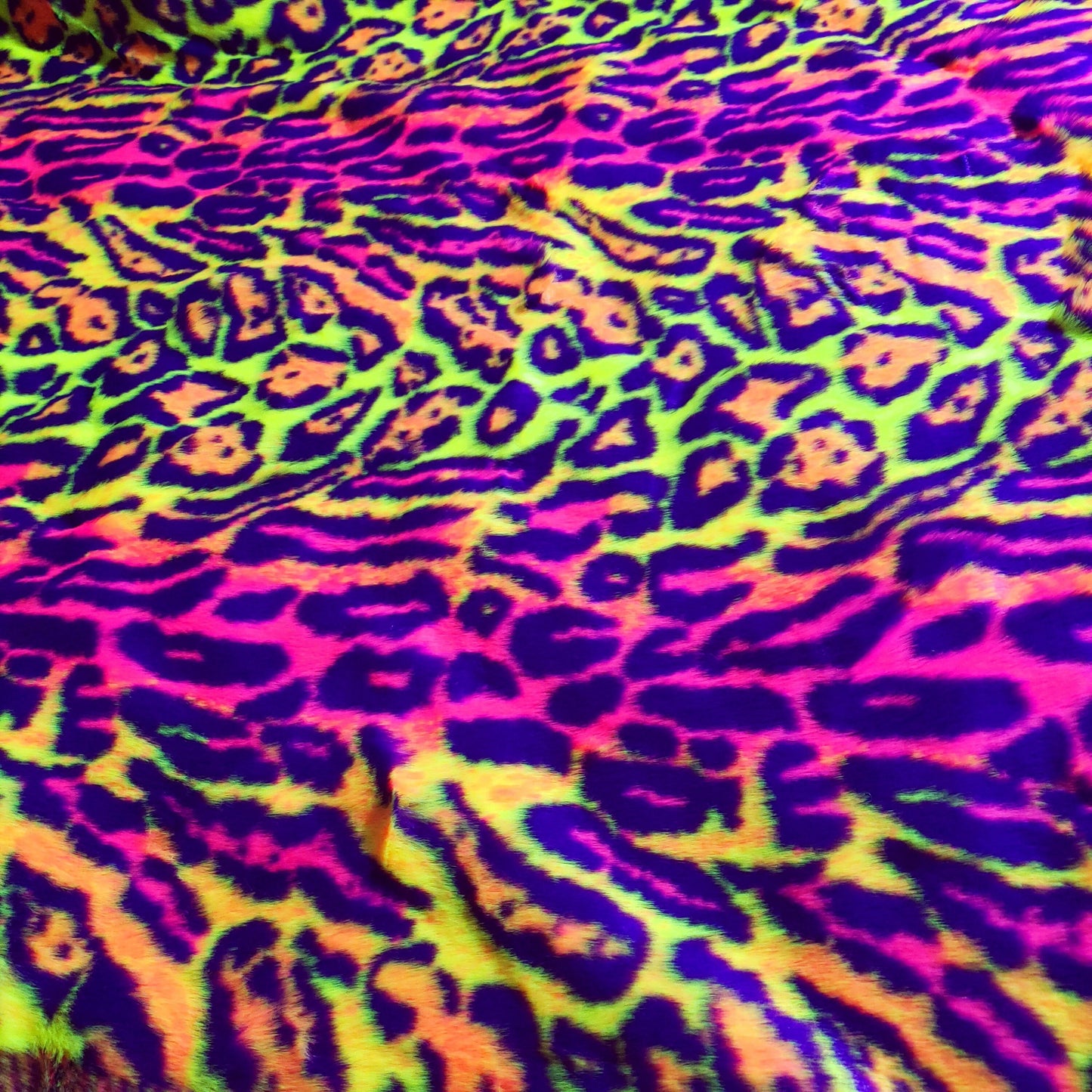 ACID LEOPARD FUN FUR ORANGE 90S NEON