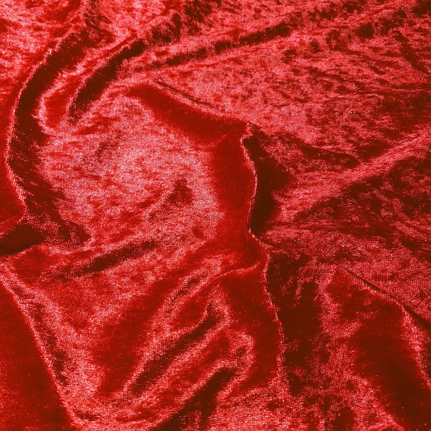 ICE CRUSH VELOUR STRETCH VELVET RED