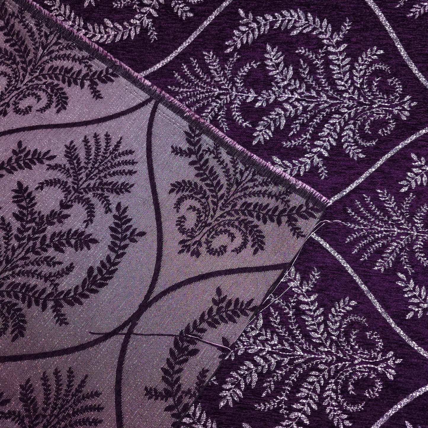 REGAL LAUREL OGEE MEDALION CHENIELLE PURPLE