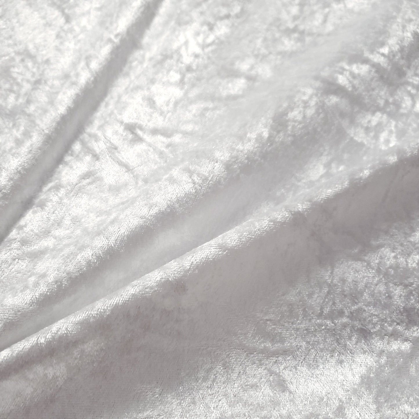 ICE CRUSH VELOUR STRETCH VELVET WHITE