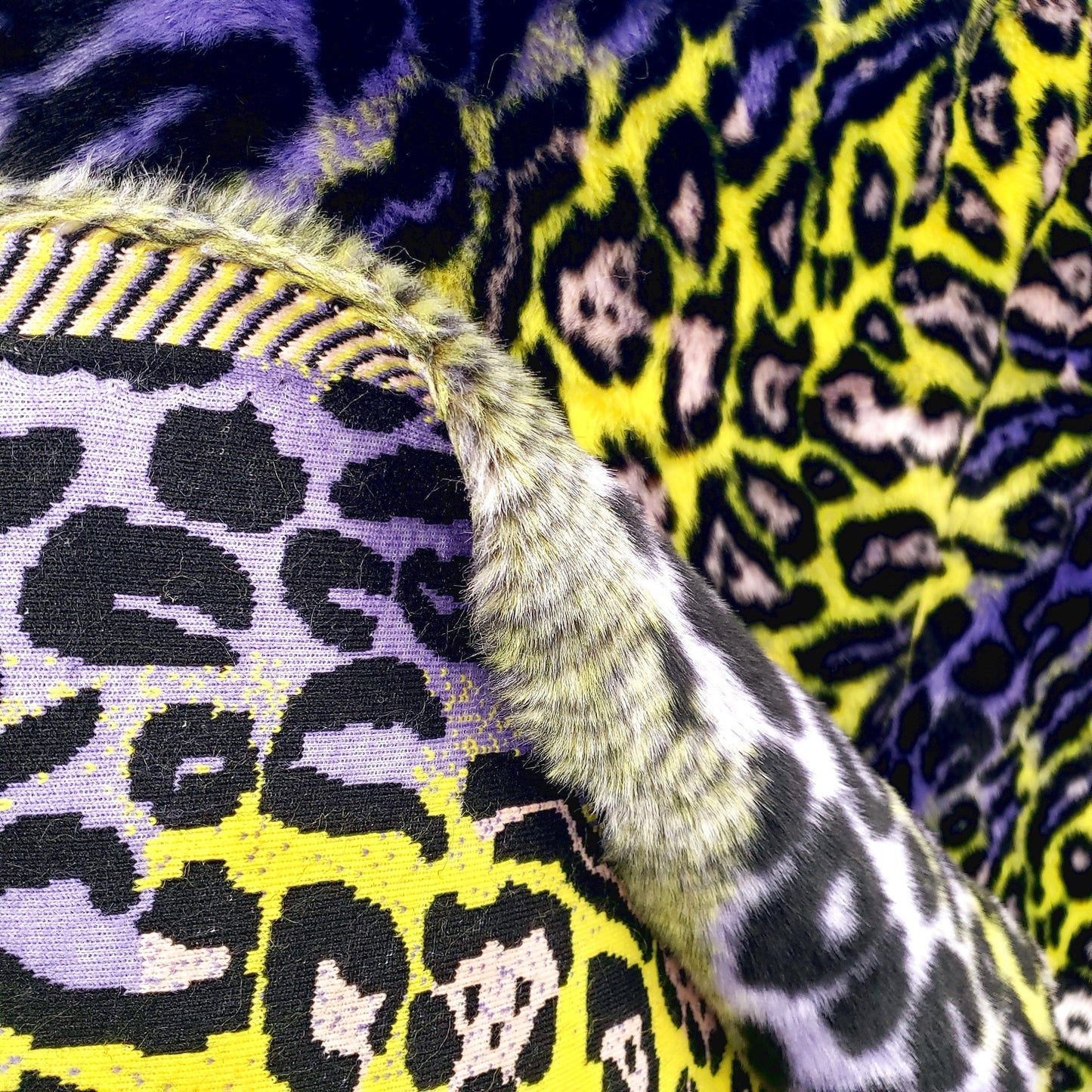 ACID LEOPARD FUN FUR PURPLE CHARTREUSE