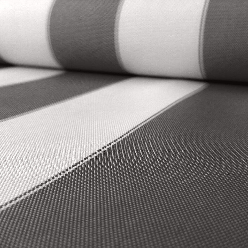 AWNING STRIPE OUTDOOR NYLON CANVAS BLACK