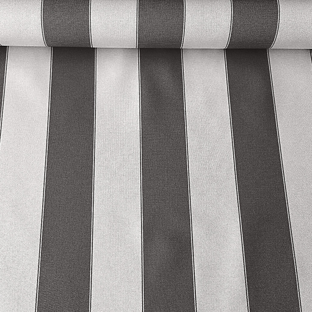 AWNING STRIPE OUTDOOR NYLON CANVAS BLACK