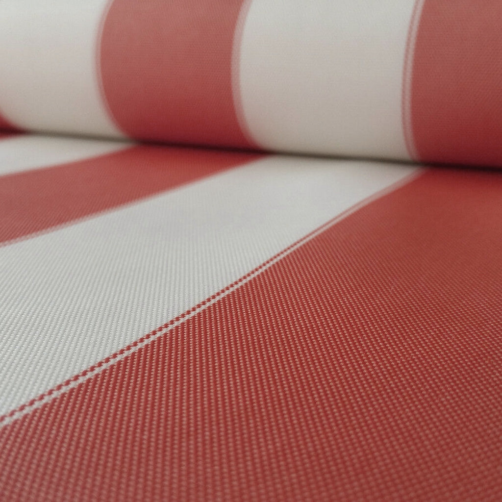 AWNING STRIPE OUTDOOR NYLON CANVAS RED