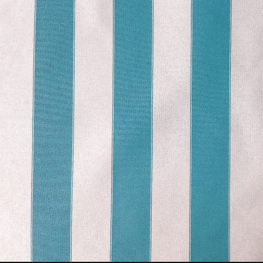 AWNING STRIPE OUTDOOR NYLON CANVAS TURQUOISE