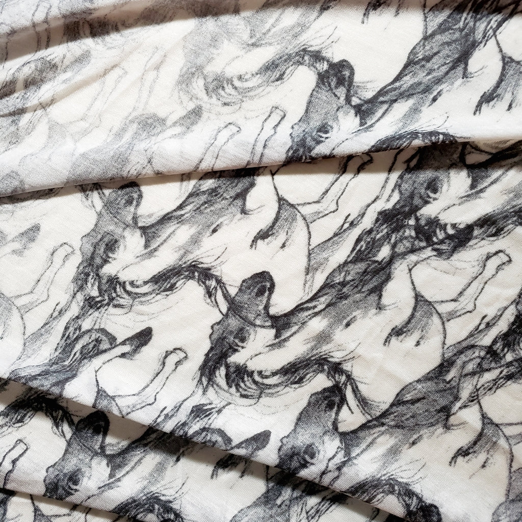 ARTHOUSE HORSE SKETCH PRINT JERSEY