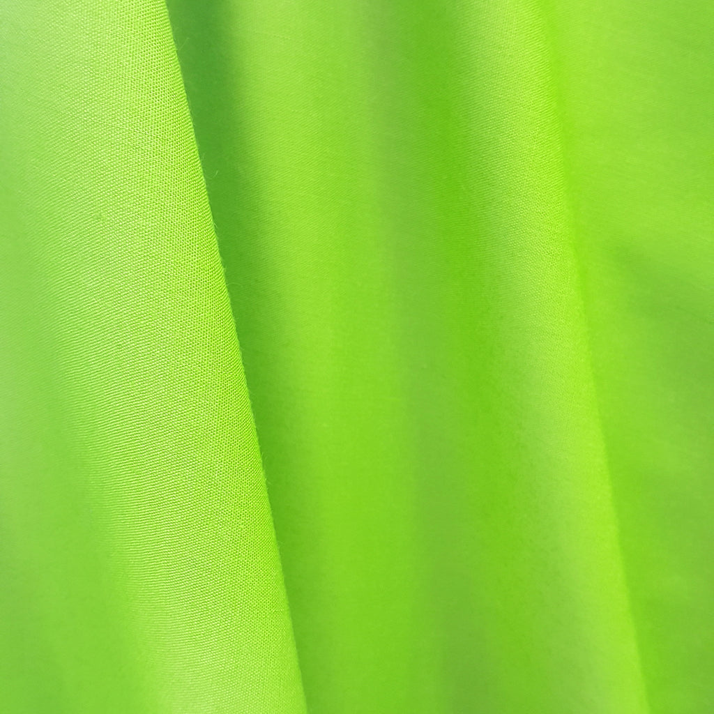 COTTON BLEND BROADCLOTH GREEN LIME