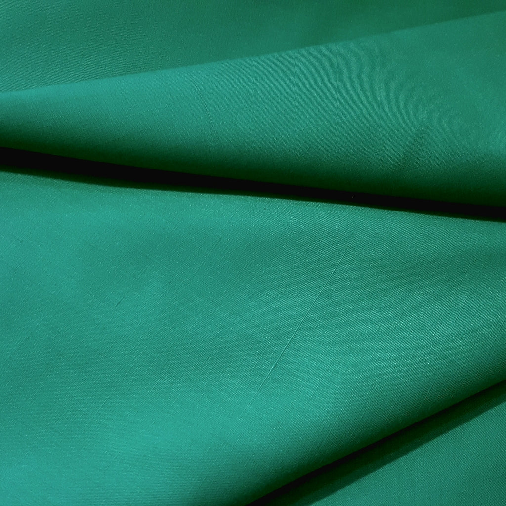 COTTON BLEND BROADCLOTH GREEN KELLY