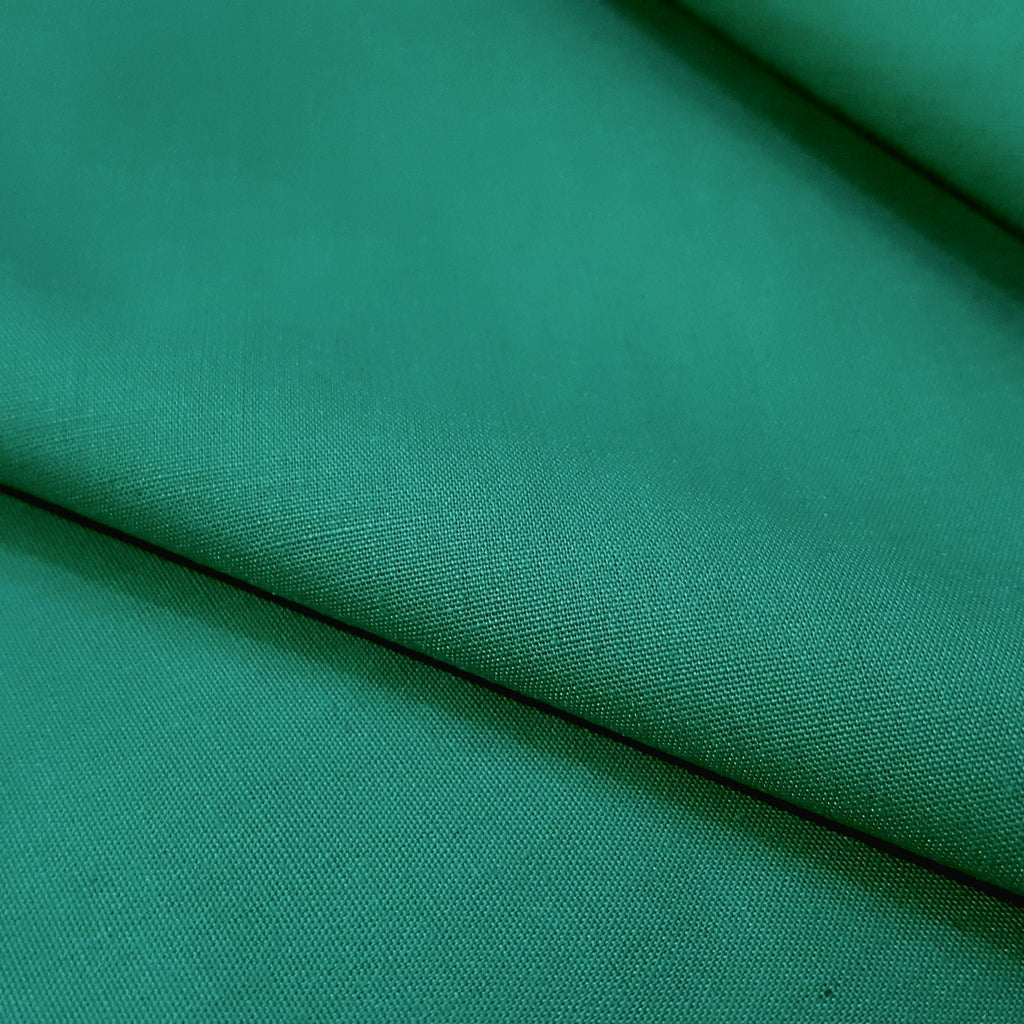 COTTON BLEND BROADCLOTH GREEN KELLY