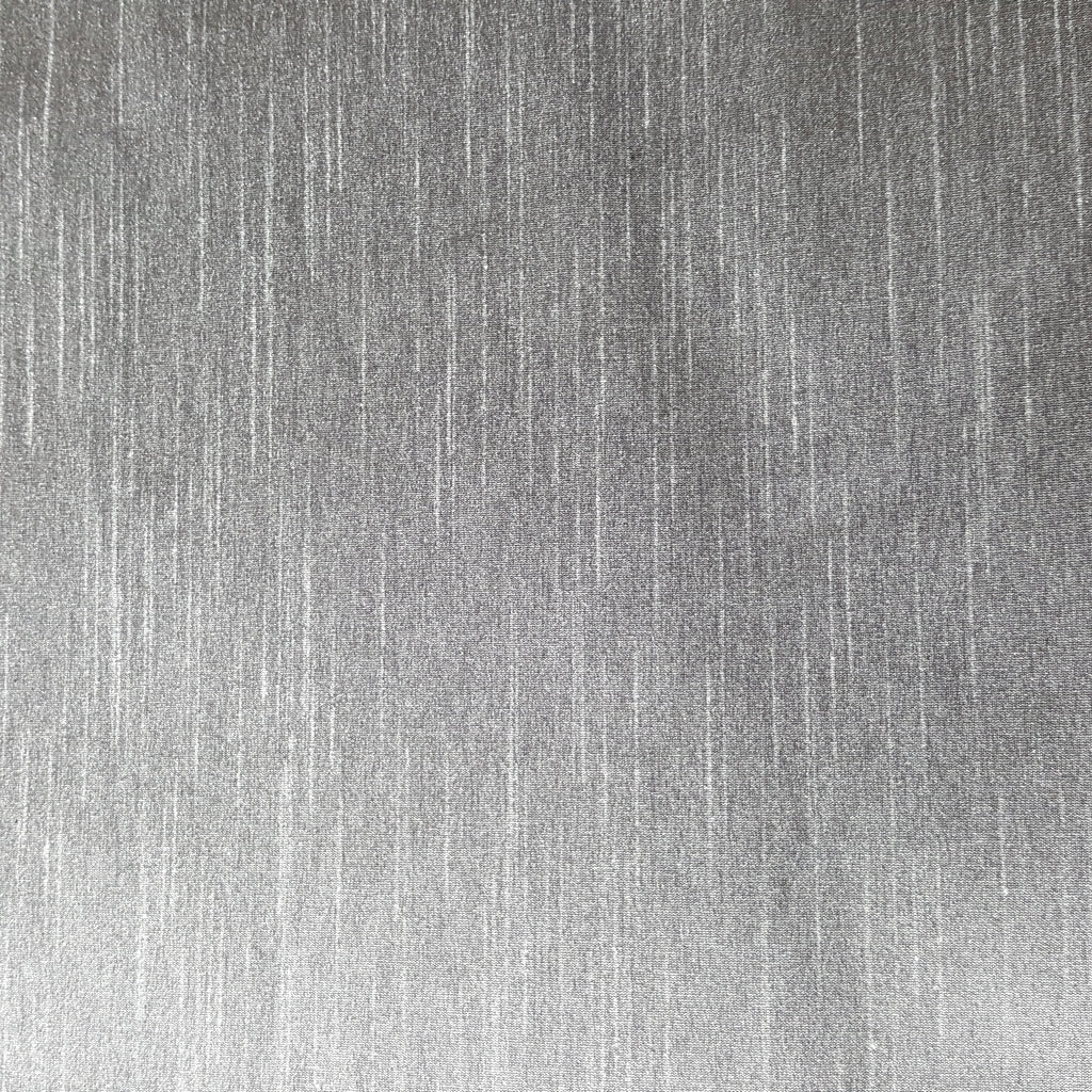 GRAY STEEL FAUX SILK DUPIONI