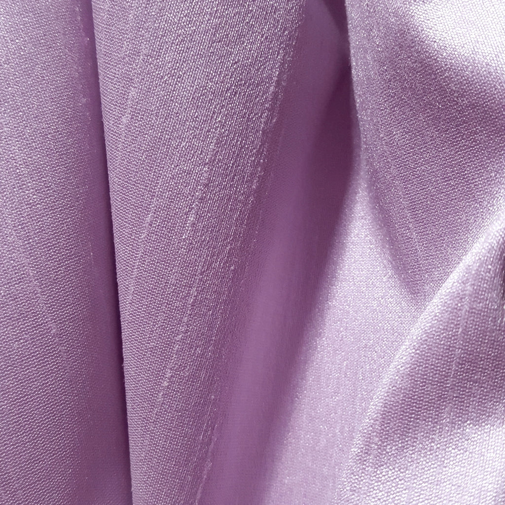 PURPLE LAVENDER FAUX SILK DUPIONI