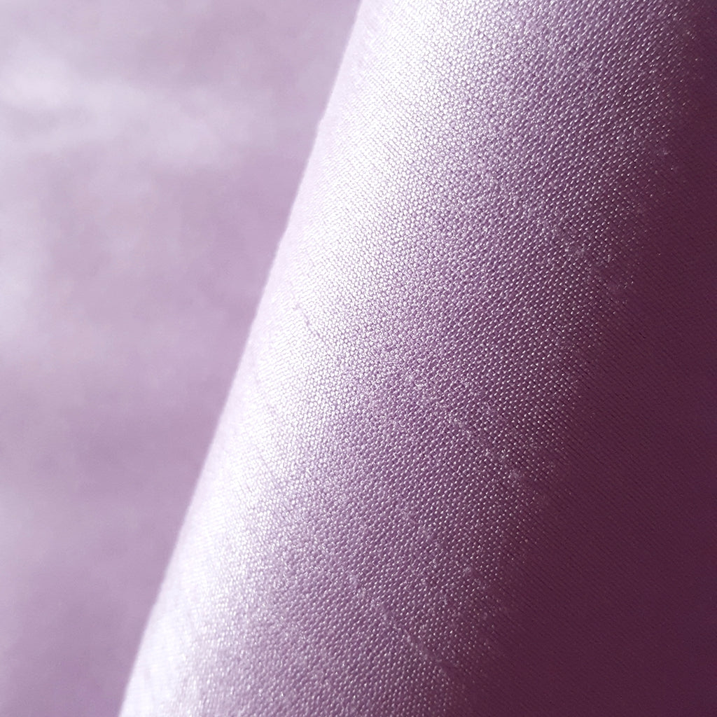 PURPLE LAVENDER FAUX SILK DUPIONI