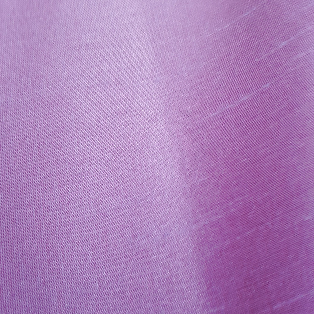 PURPLE LILAC RED FAUX SILK DUPIONI